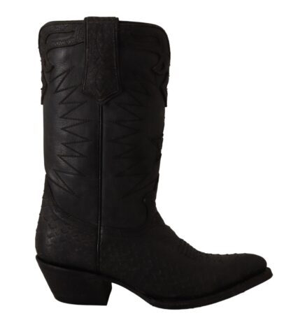 ASH - Sleek Mid Calf Leather Boots