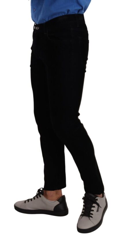 Dolce & Gabbana - Italian Designer Slim Fit Black Skinny Jeans