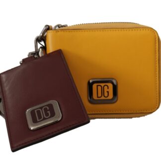 Dolce & Gabbana - Chic Toffee Leather Lanyard Cardholder