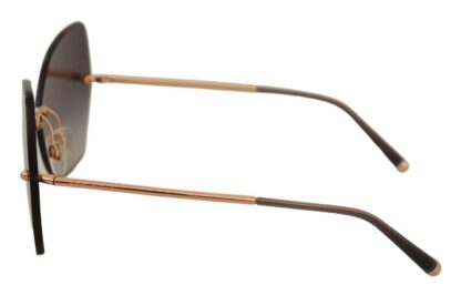 Dolce & Gabbana - Elegant Gold-Tinted UV Protection Sunglasses