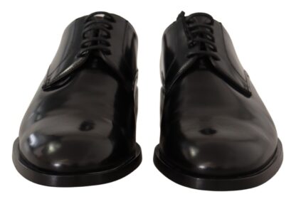 Dolce & Gabbana - Elegant Black Leather Derby Formal Shoes