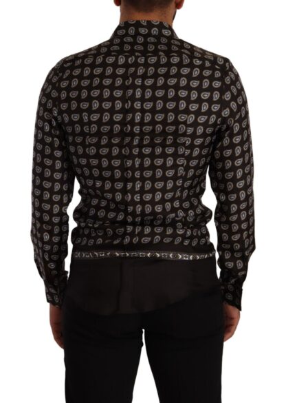 Dolce & Gabbana - Elegant Silk Patterned Dress Shirt