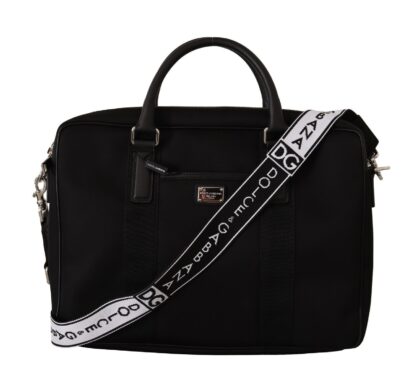 Dolce & Gabbana - Sleek Black Leather Messenger Bag for Men