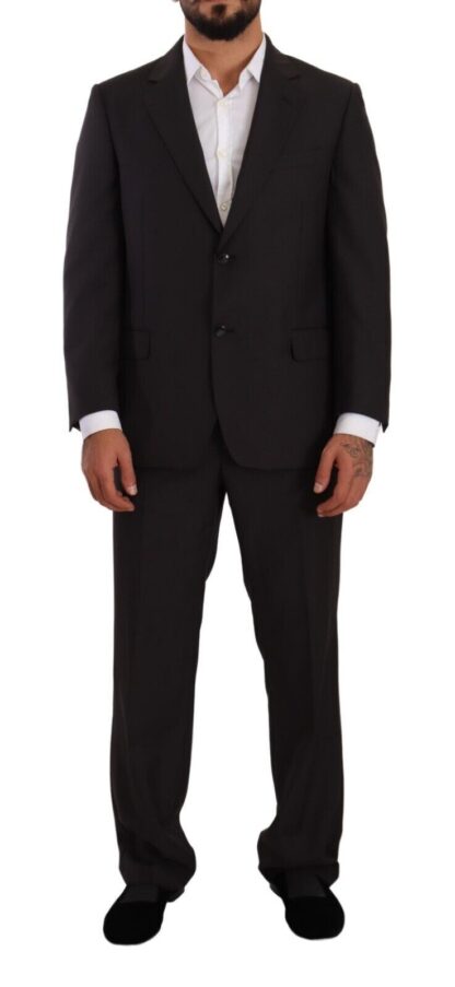 Domenico Tagliente - Sleek Grey Regular Fit Two-Piece Suit