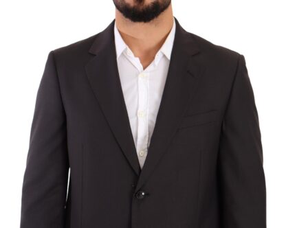 Domenico Tagliente - Sleek Grey Regular Fit Two-Piece Suit