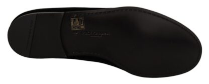 Dolce & Gabbana - Elegant Black Velvet Loafers