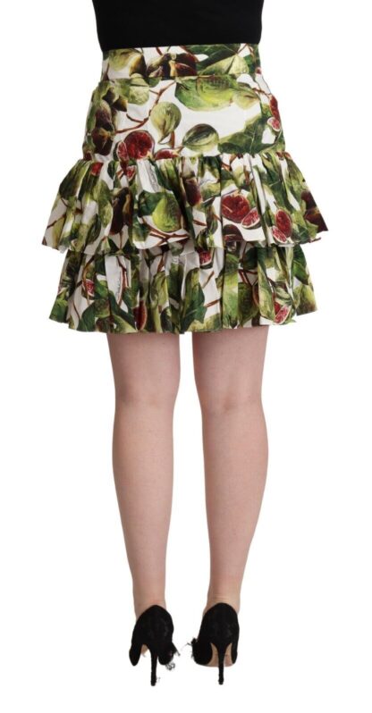 Dolce & Gabbana - Multicolor A-Line Cotton Mini Skirt