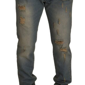 Dolce & Gabbana - Slim Fit Gray Wash Denim Elegance