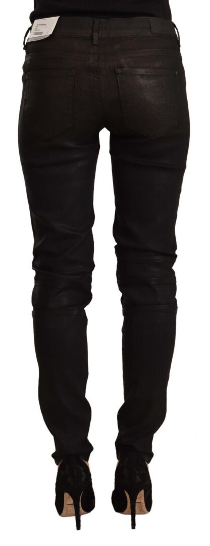 Acht - Slim-Fit Cotton Blend Black Jeans