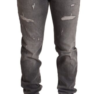 Dolce & Gabbana - Elegant Dark Grey Slim Fit Denim