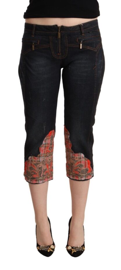 Just Cavalli - Chic Cropped Capri Low-Waist Jeans