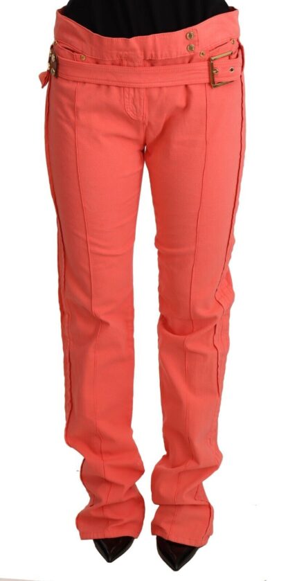 Roberto Cavalli - Chic Orange Mid Waist Skinny Jeans