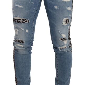 Dolce & Gabbana - Multicolor Painted Skinny Denim Jeans