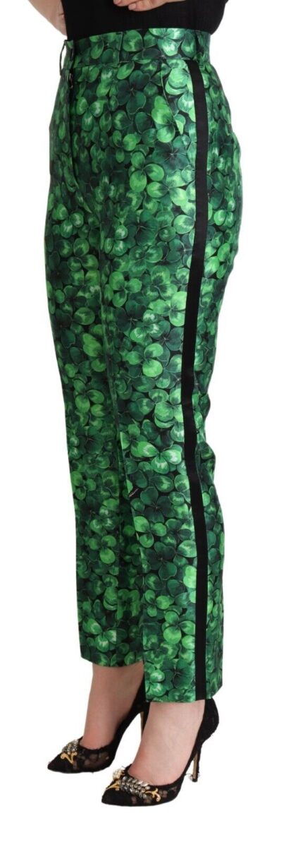 Dolce & Gabbana - Emerald Envy Tapered Silk Pants