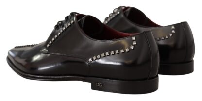 Dolce & Gabbana - Elegant Crystal-Embellished Leather Dress Shoes