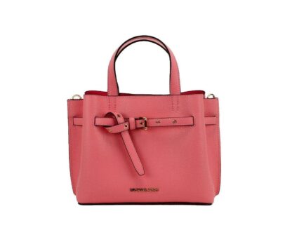 Michael Kors - Emilia Small Grapefruit Pebbled Leather Satchel Crossbody Handbag