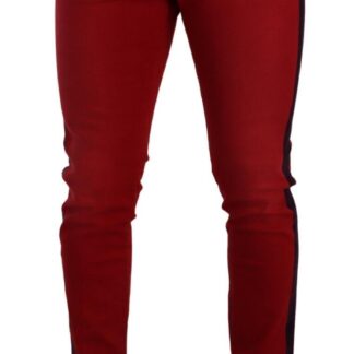 Dolce & Gabbana - Ravishing Red Slim Fit Designer Jeans