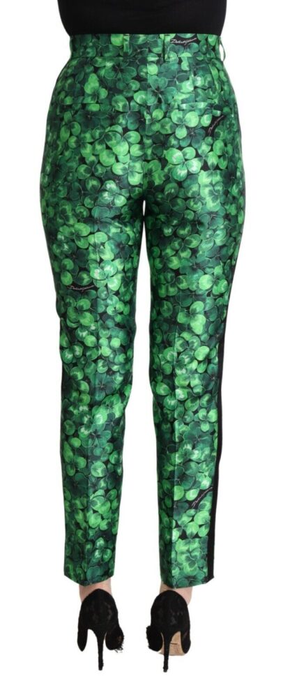 Dolce & Gabbana - Emerald Envy Tapered Silk Pants