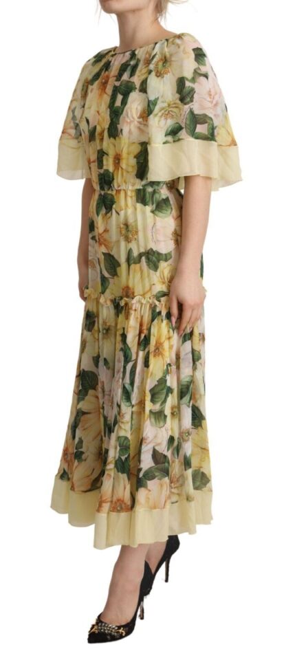 Dolce & Gabbana - Elegant Floral Silk Maxi Dress