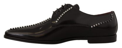 Dolce & Gabbana - Elegant Crystal-Embellished Leather Dress Shoes