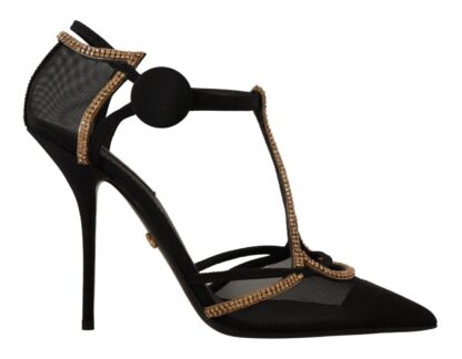 Dolce & Gabbana - Elegant Black Crystal-Embellished Pumps