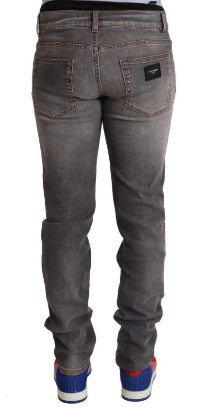 Dolce & Gabbana - Elegant Gray Slim Fit Denim