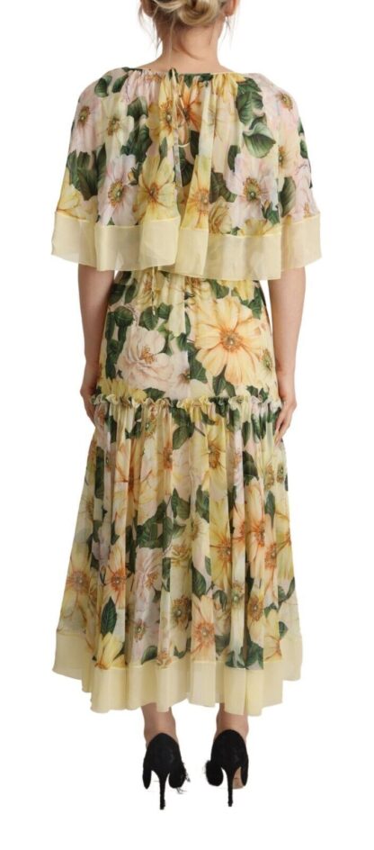 Dolce & Gabbana - Elegant Floral Silk Maxi Dress