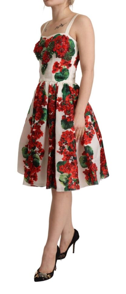 Dolce & Gabbana - Elegant Silk Floral A-Line Dress