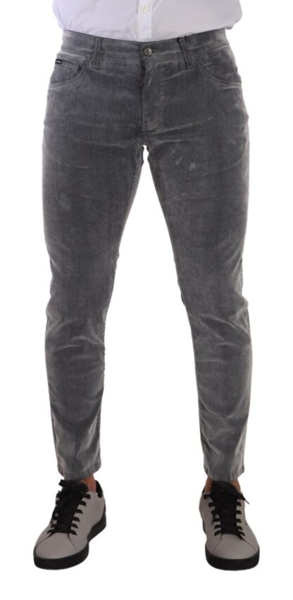 Dolce & Gabbana - Slim Fit Chic Gray Skinny Jeans