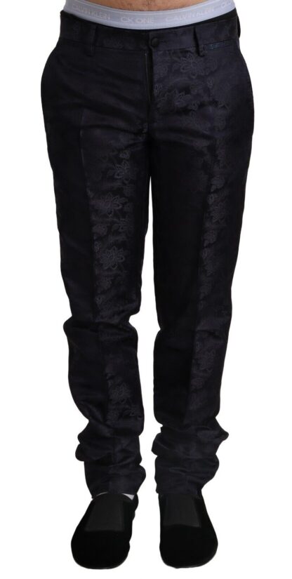 Dolce & Gabbana - Elegant Slim Fit Silk Blend Dress Pants