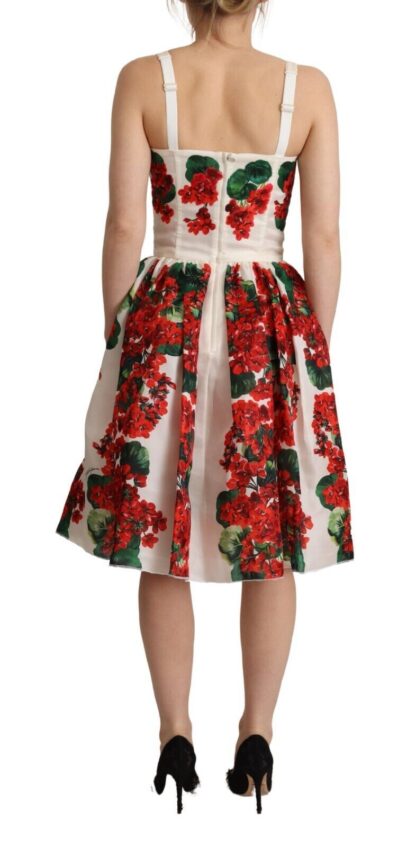 Dolce & Gabbana - Elegant Silk Floral A-Line Dress