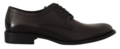 Dolce & Gabbana - Elegant Black Leather Derby Shoes