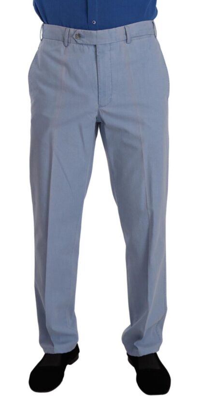 Burberry - Elegant Light Blue Chinos Dress Pants