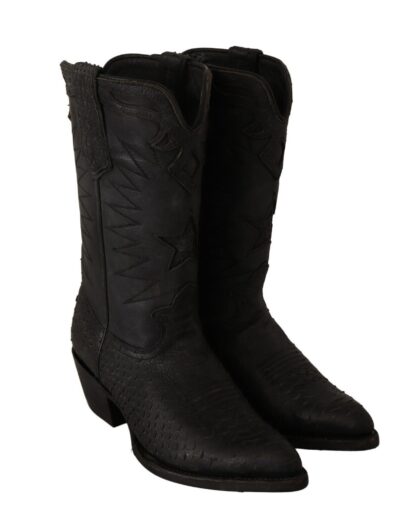 ASH - Sleek Mid Calf Leather Boots