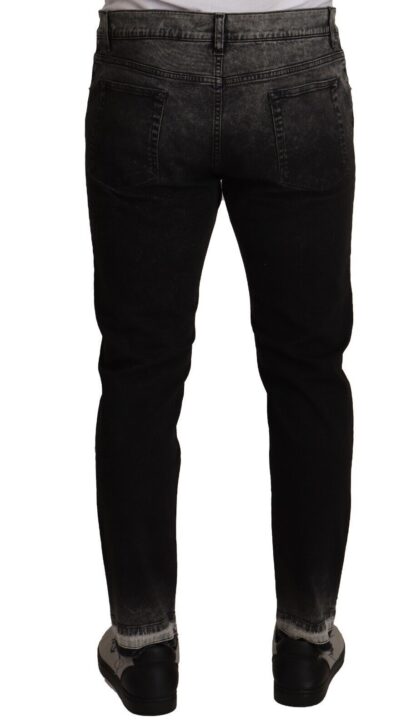 Dolce & Gabbana - Black Washed Cotton Stretch Capri Denim Jeans