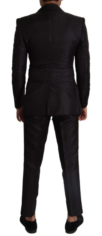 Dolce & Gabbana - Elegant Black Silk Two-Piece Suit