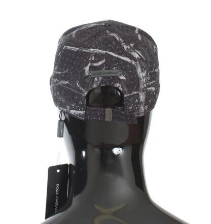 Dolce & Gabbana - Chic Monkey Print Baseball Cap Dark Grey