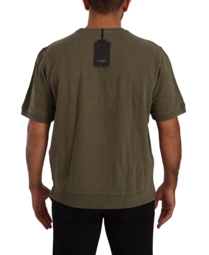 Paolo Pecora Milano - Army Green Crew Neck Cotton Tee