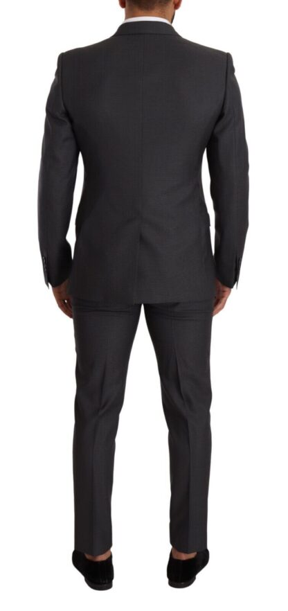 Dolce & Gabbana - Martini Gray Wool Silk Men's Slim Suit