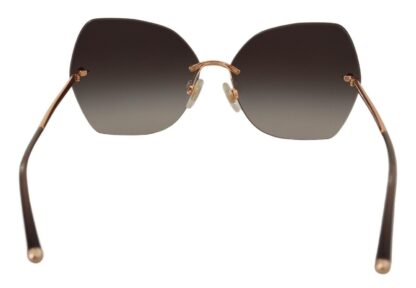 Dolce & Gabbana - Elegant Gold-Tinted UV Protection Sunglasses