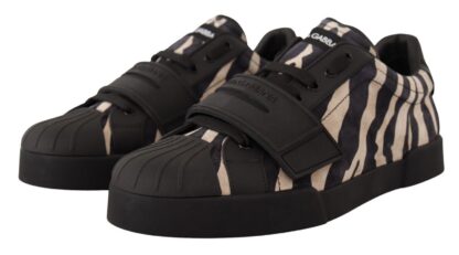 Dolce & Gabbana - Zebra Inspired Suede Sneakers - Casual Luxury