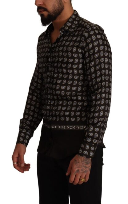 Dolce & Gabbana - Elegant Silk Patterned Dress Shirt