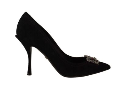 Dolce & Gabbana - Chic Amore Suede Heels Pumps