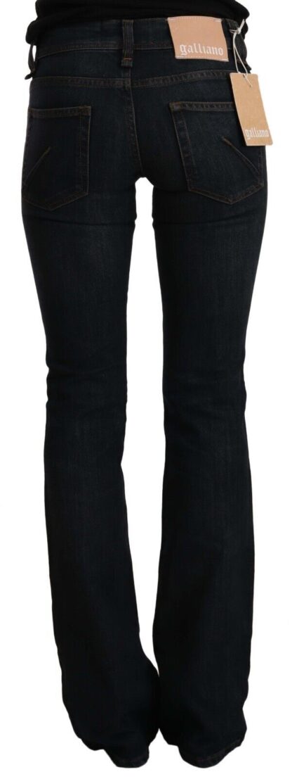 John Galliano - Chic Dark Blue Boot Cut Designer Jeans