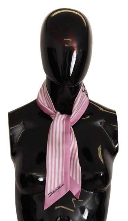 Dolce & Gabbana - Silk Striped Cannes Jet'aime Scarf