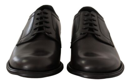 Dolce & Gabbana - Elegant Black Leather Derby Shoes