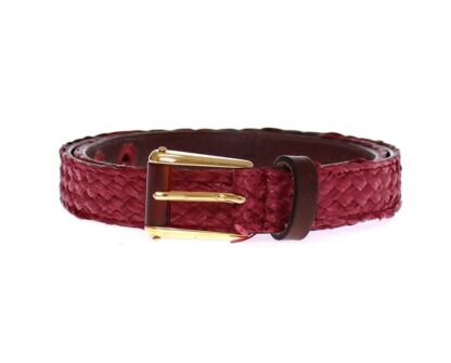 Dolce & Gabbana - Chic Pink Viscose-Leather Belt