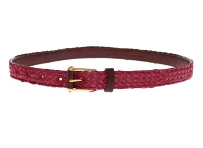 Dolce & Gabbana - Chic Pink Viscose-Leather Belt