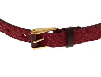 Dolce & Gabbana - Chic Pink Viscose-Leather Belt