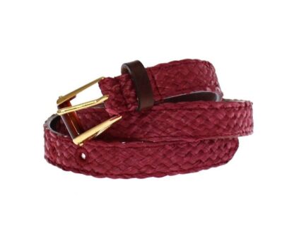 Dolce & Gabbana - Chic Pink Viscose-Leather Belt